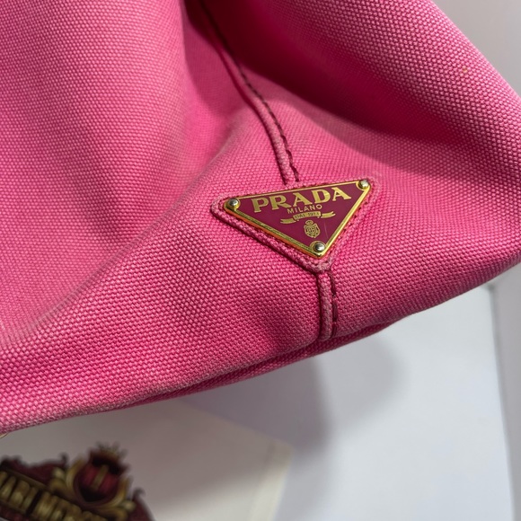 Prada Canapa in Pink, GM size with dust bag and sling. - Picture 11 of 15